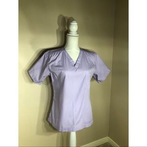 Blue Sky Scrubs Lavender Top